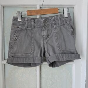 Urban Life Gray Cuffed Cargo Shorts Size 0